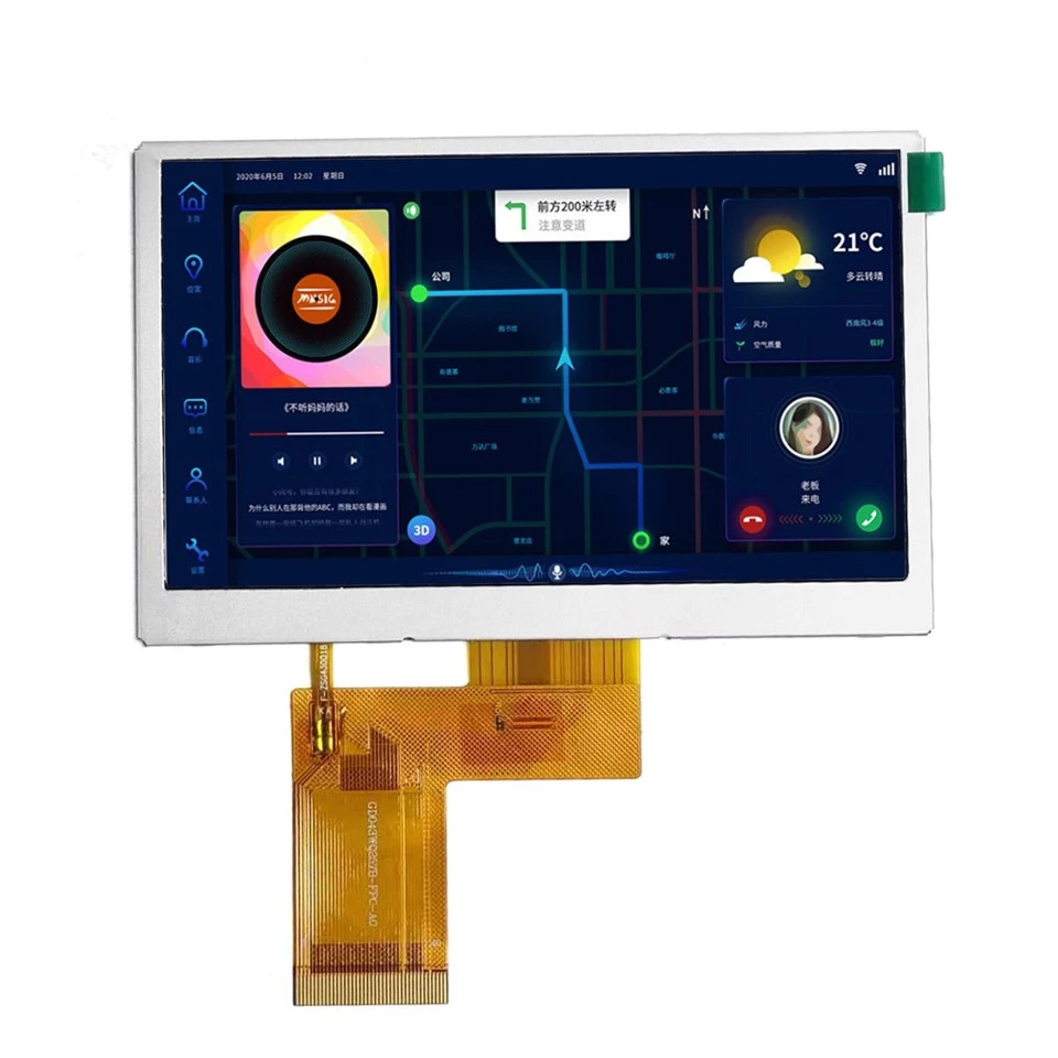 4,3 tft lcd kijelző